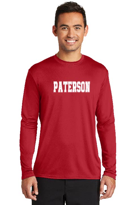 Paterson Long Sleeve Moisture Wicking Red Tee
